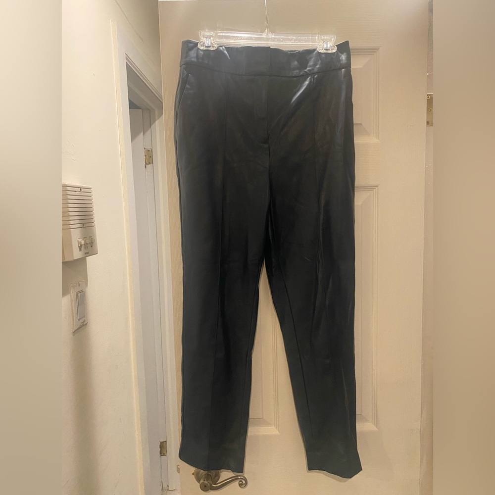 Ann Taylor Navy Leather Pants